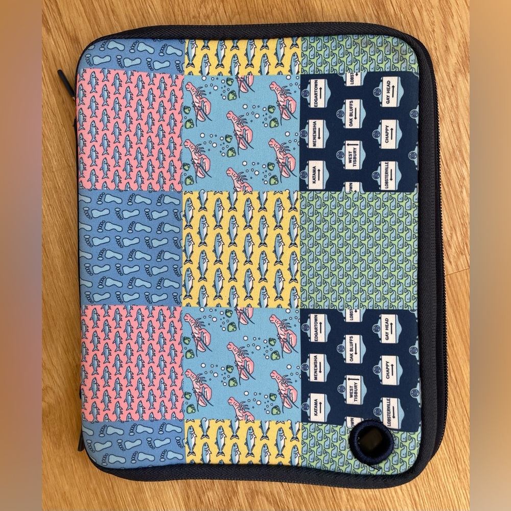 Martha’s Vineyard tablet iPad case whale fish lobster blue pink preppy